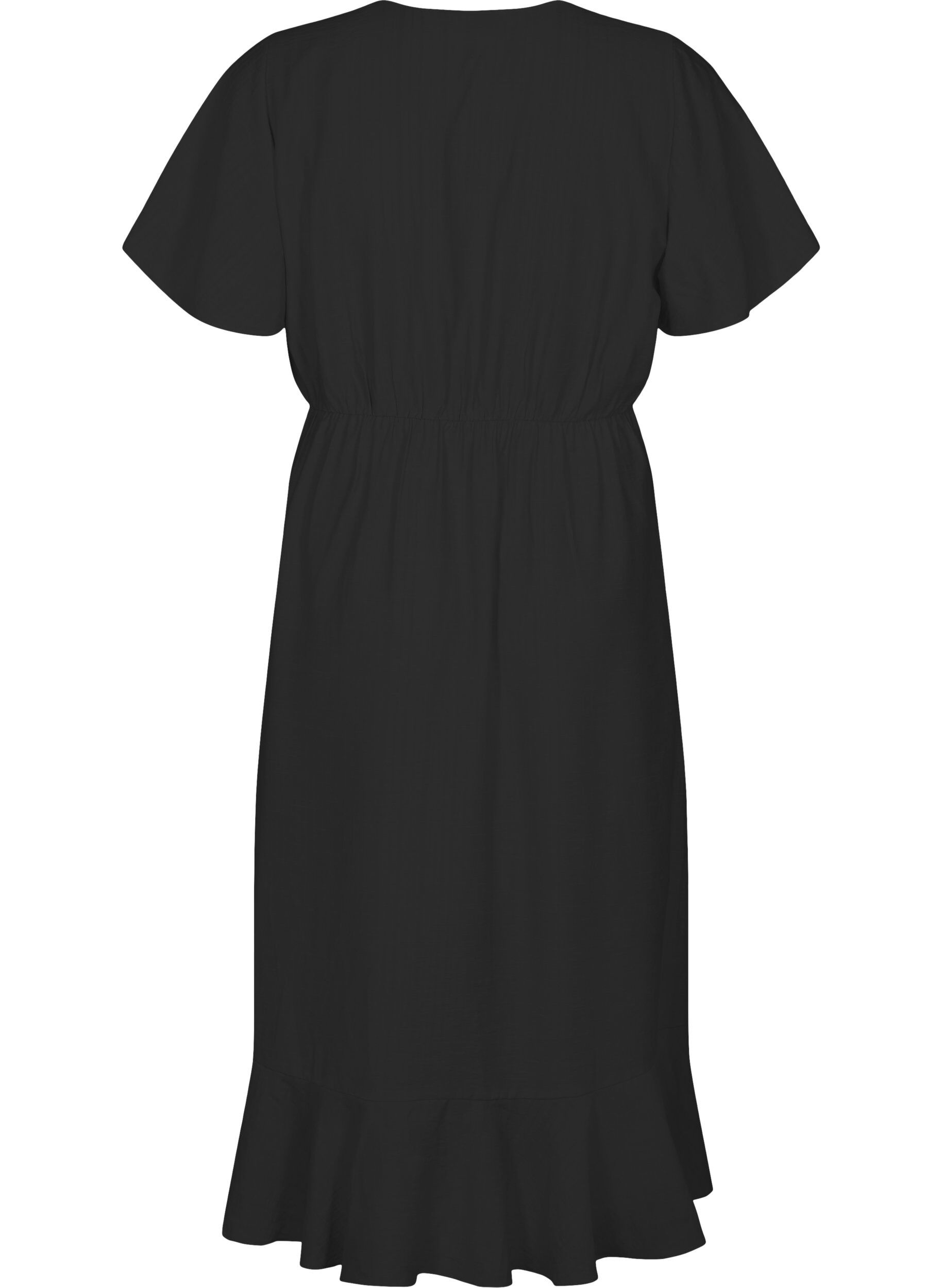 Zizzifashion Batwing-sleeved midi dress, Black, Packshot image number 1