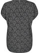 Short-sleeved blouse with print, Black Grey Graphic , Packshot image number 1