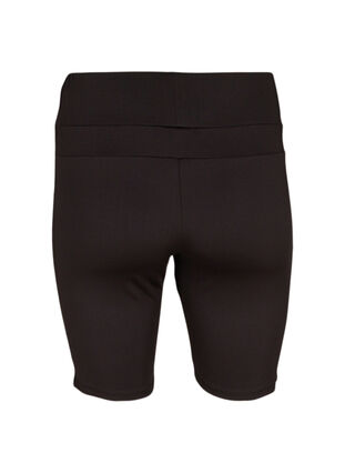 Close-fitting exercise shorts, Black, Packshot image number 1