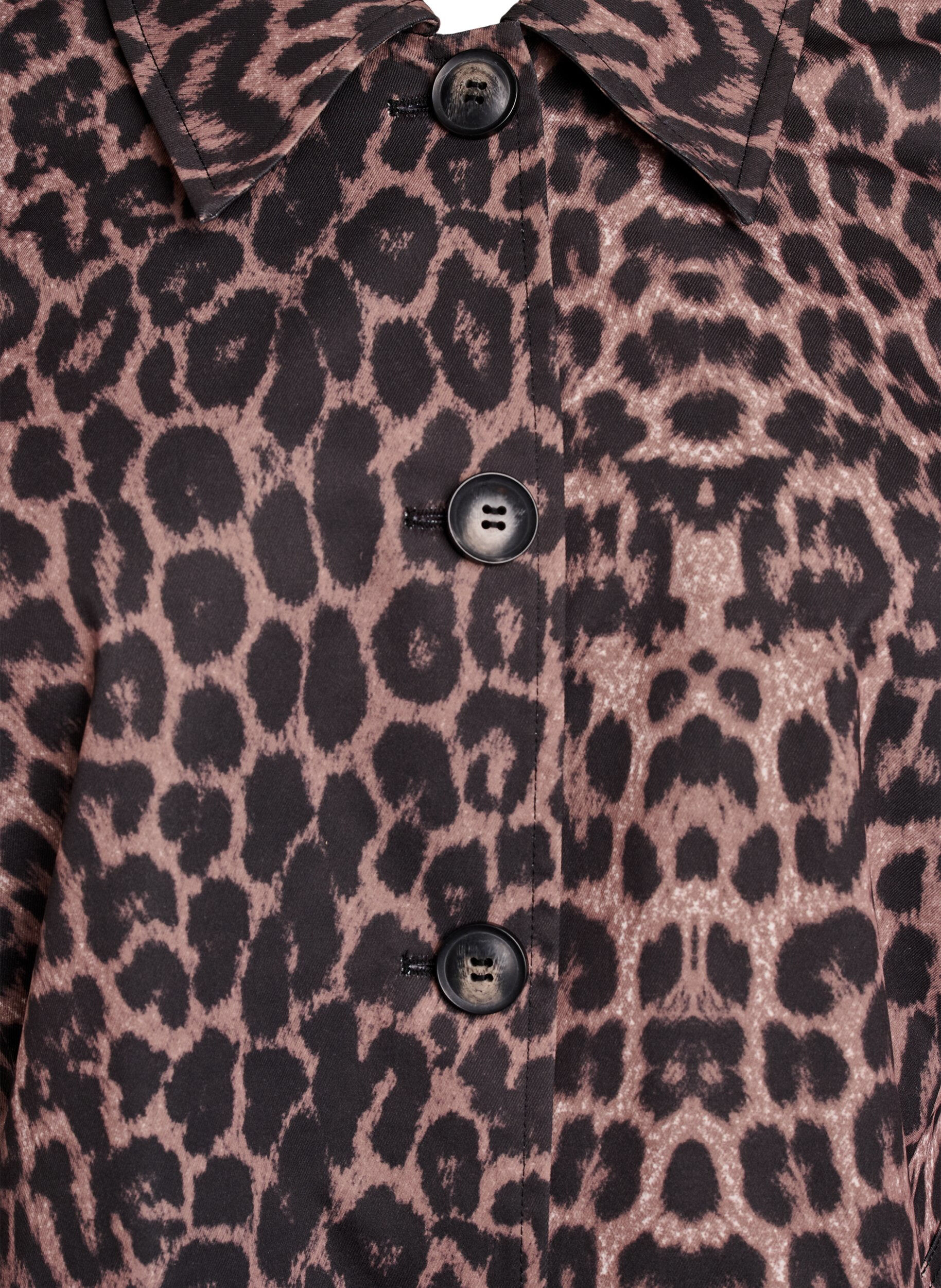 Zizzifashion Leopard print coat, Brown, Packshot image number 2