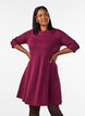 A-shaped dress with 3/4 sleeves, Red, Model image number 0
