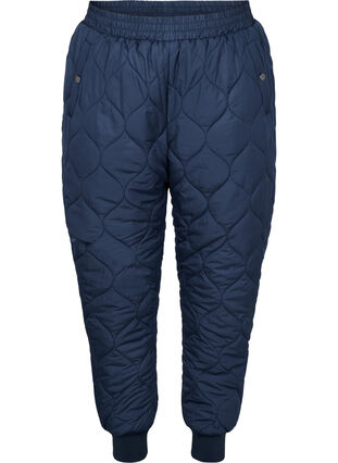 Quilted thermal trousers, Navy Blazer, Packshot image number 0
