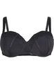 Moulded bra with rhinestone details, Black, Packshot image number 0