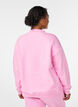 Sweatshirt with high neck and long sleeves, Pink, Model image number 2