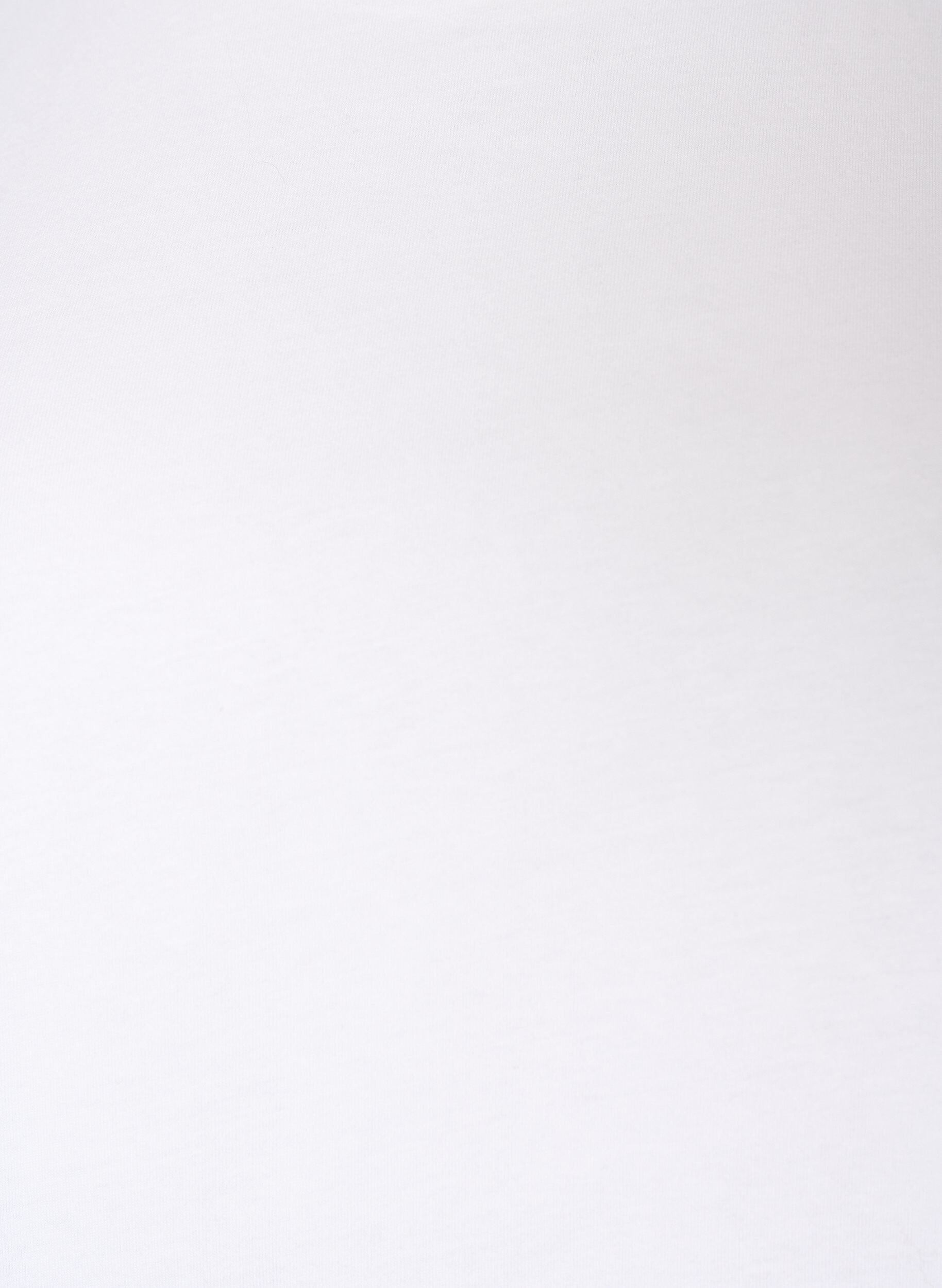 Zizzifashion Organic cotton T-shirt with ruffle sleeves, White, Packshot image number 2