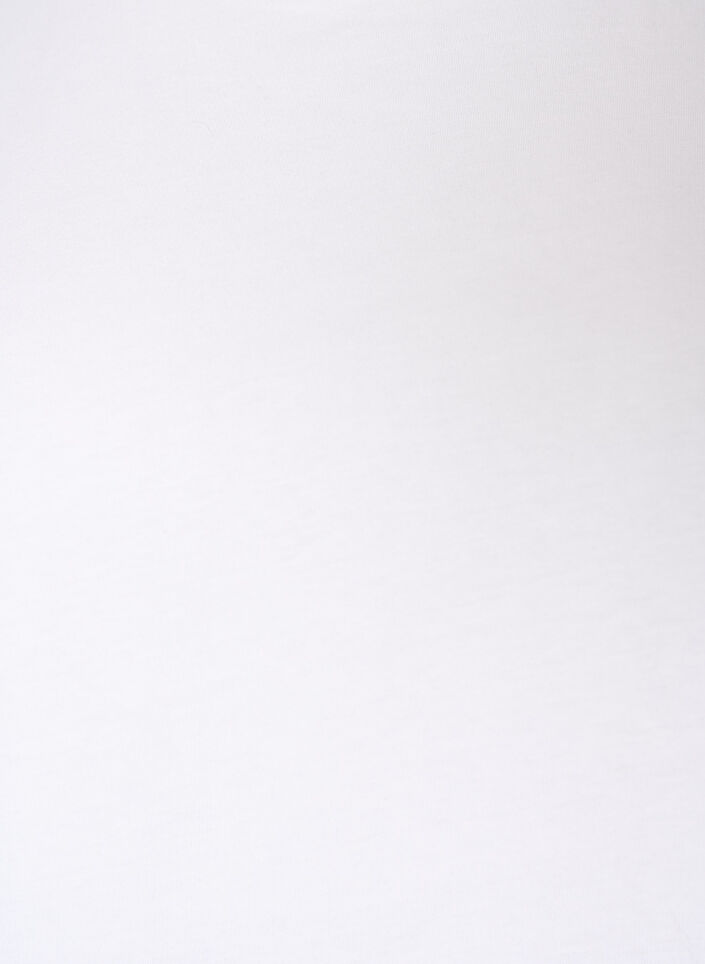 Organic cotton T-shirt with ruffle sleeves, White, Packshot image number 2