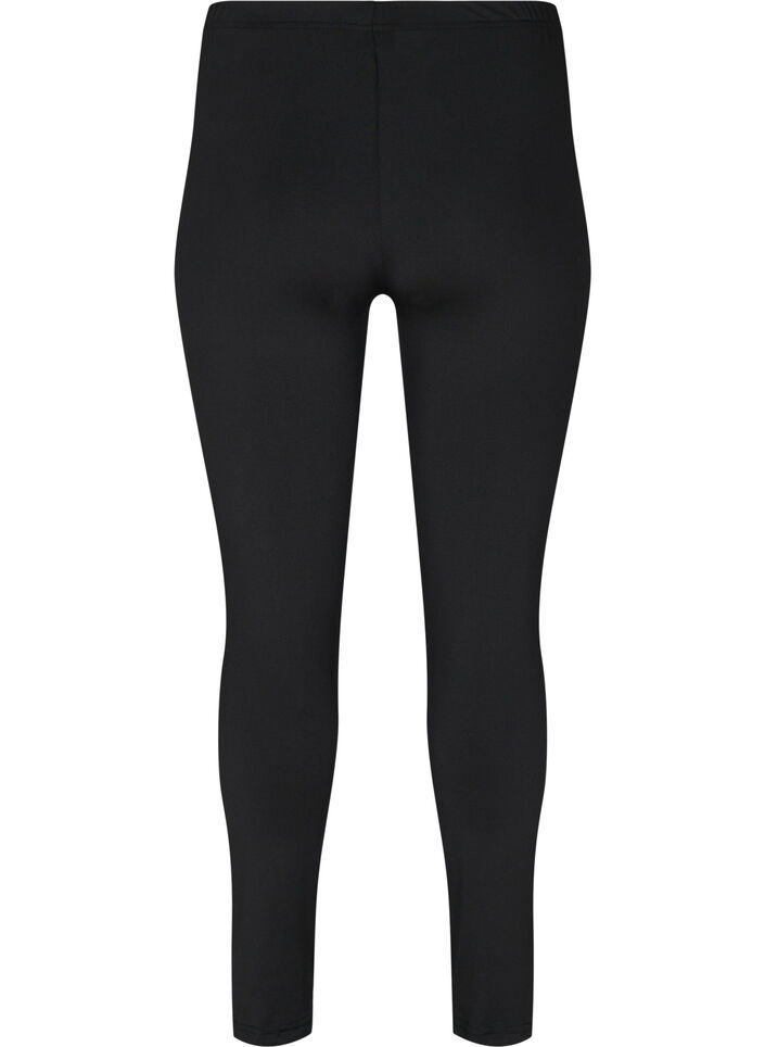 2-pack basic leggings, Black, Packshot image number 1