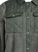 Fleece jacket with quilted details, Green, Packshot image number 2