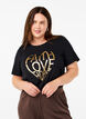 FLASH - T-shirt with motif, Black Gold Faith, Model image number 0