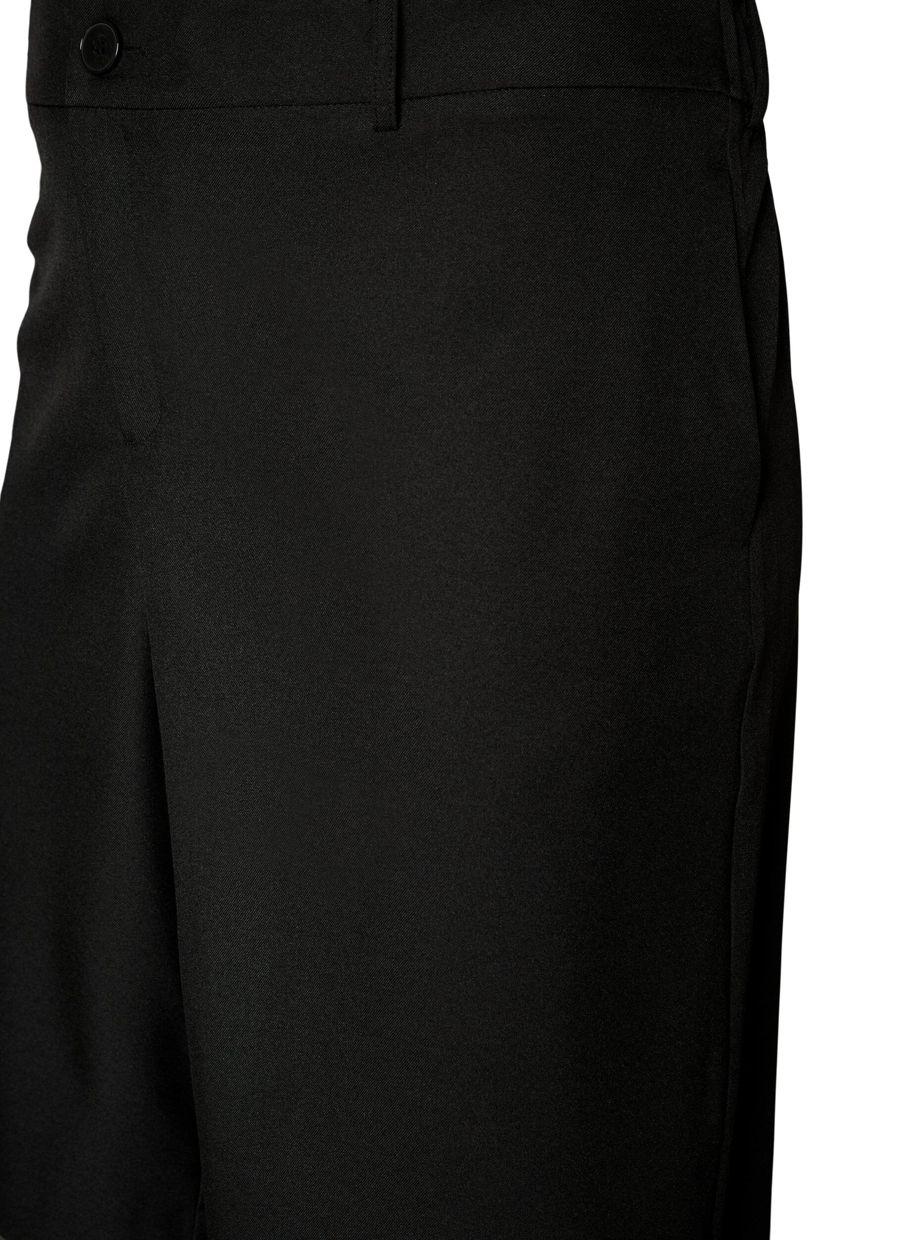 Zizzifashion Loose high-waisted Bermuda shorts, Black, Packshot image number 2