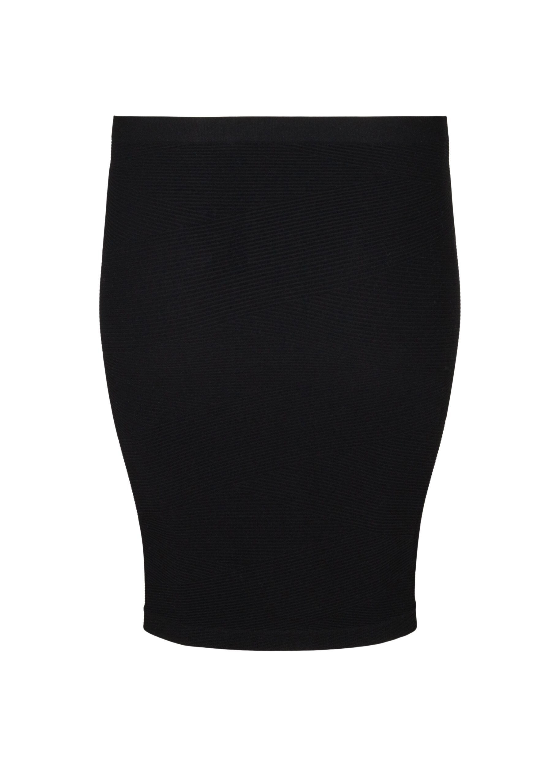Zizzifashion Close-fitting seamless skirt, Black, Packshot image number 1