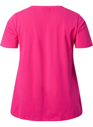 Basic plain cotton t-shirt, Beetroot Purple, Packshot image number 1