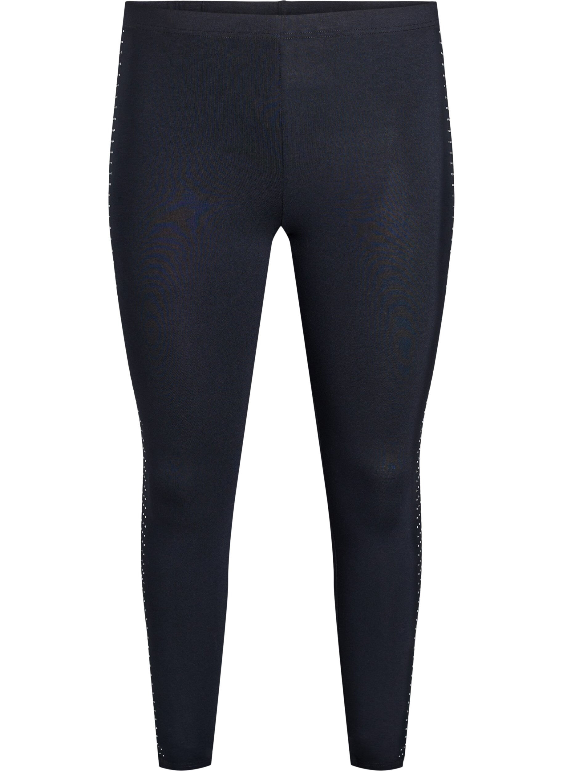 Leggings with rhinestone detail