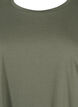 Short sleeved cotton blend t-shirt, Green, Packshot image number 2