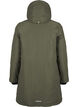Practical winter jacket with hood and pockets, Green, Packshot image number 1