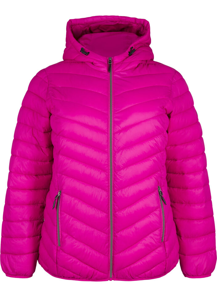 Lightweight jacket with hood, Pink, Packshot image number 0