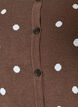 Cardigan with polka dots and button fastening, Brown, Packshot image number 2