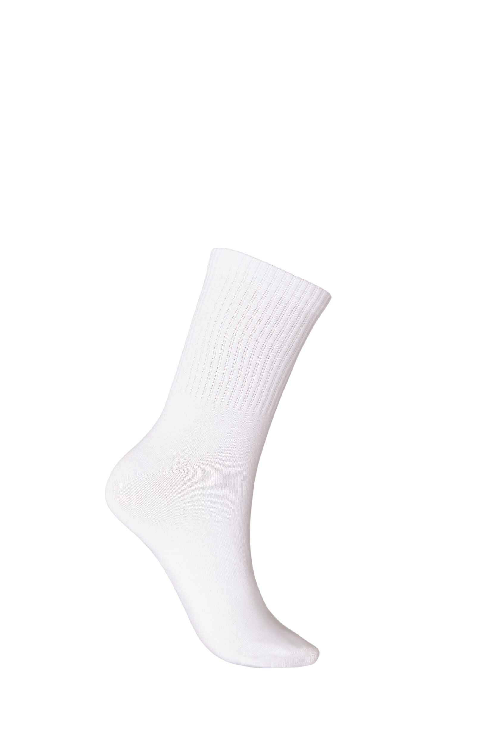 Zizzifashion Cotton socks with patterns, White, Packshot image number 1
