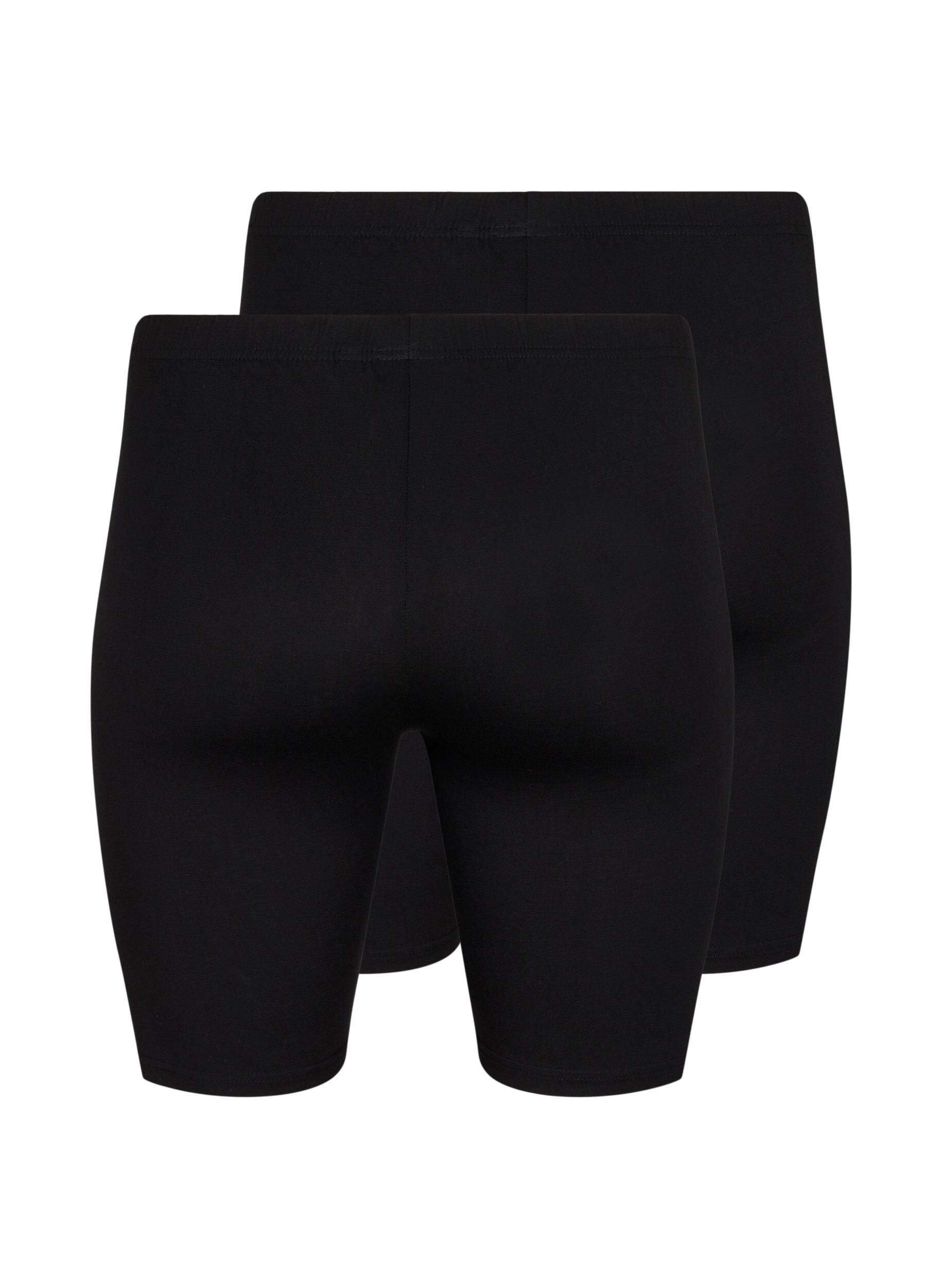 Zizzifashion 2-pack viscose cycling shorts, Black, Packshot image number 1