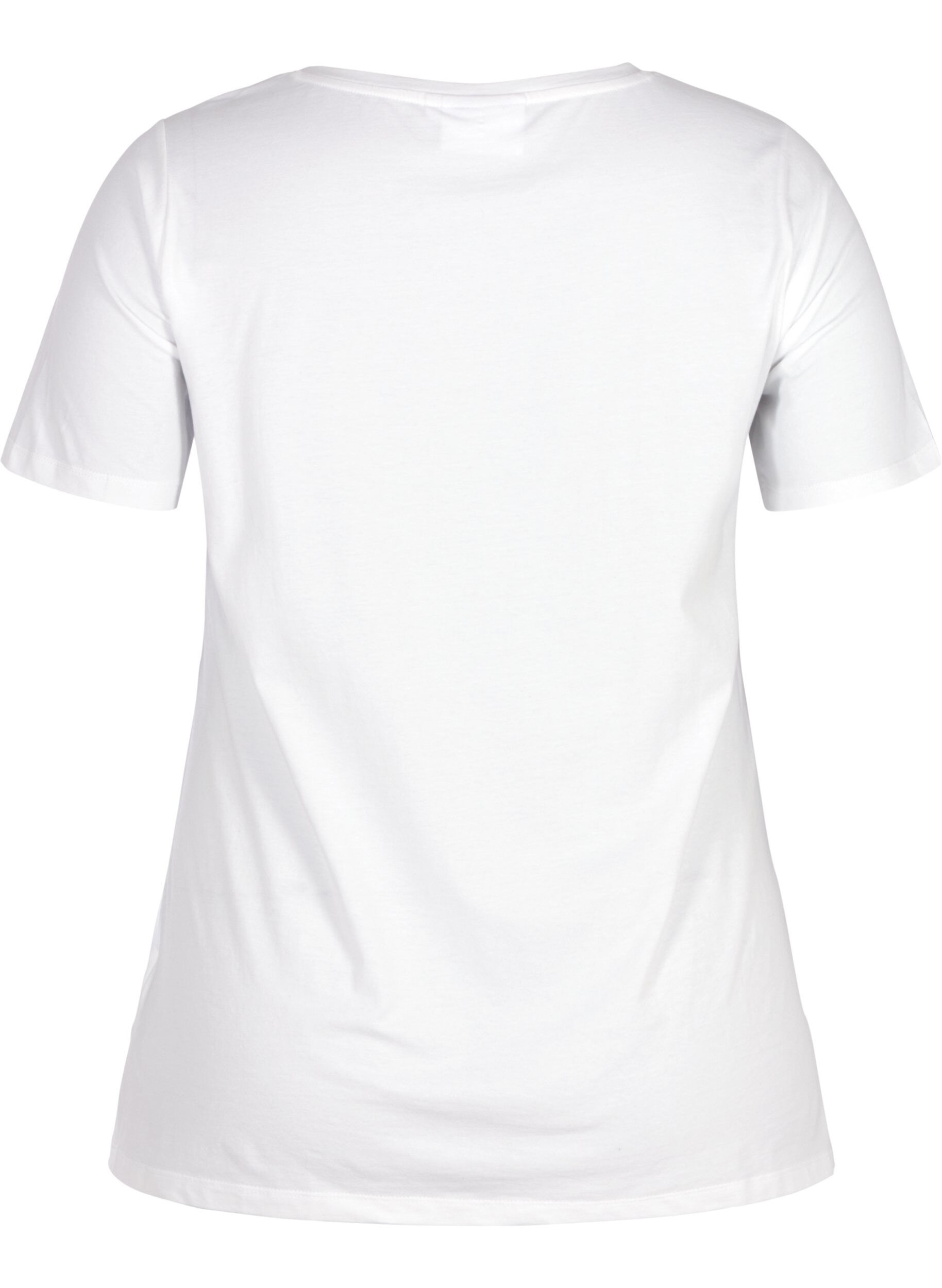 Zizzifashion Basic t-shirt, White, Packshot image number 1