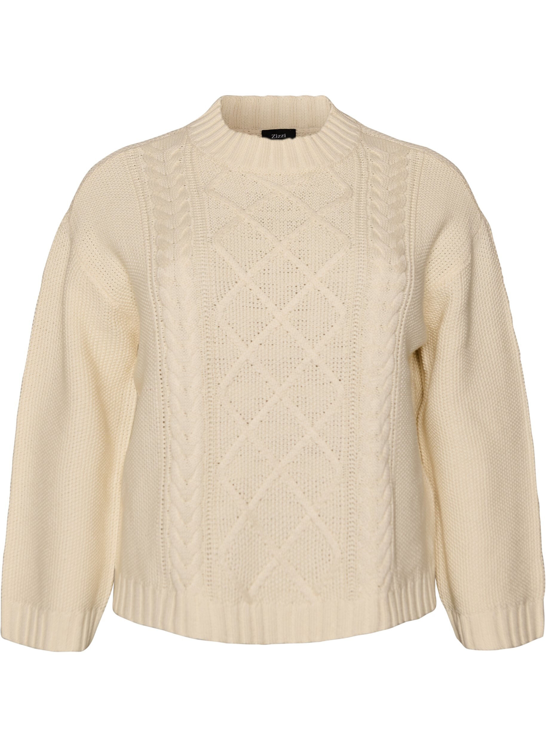 Jumper with a cable knit pattern