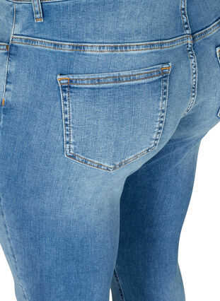 Extra slim fit Nille jeans with a high waist, Light blue denim, Packshot image number 3