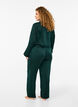 Satin pyjamas pants with elasticated waistband, Scarab, Model image number 1
