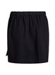 Short jersey skirt with slit, Black, Packshot image number 1