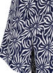 V-neck blouse with floral print, White Blue Flower, Packshot image number 3