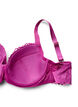 Padded bra with lace and underwire, Purple, Packshot image number 3