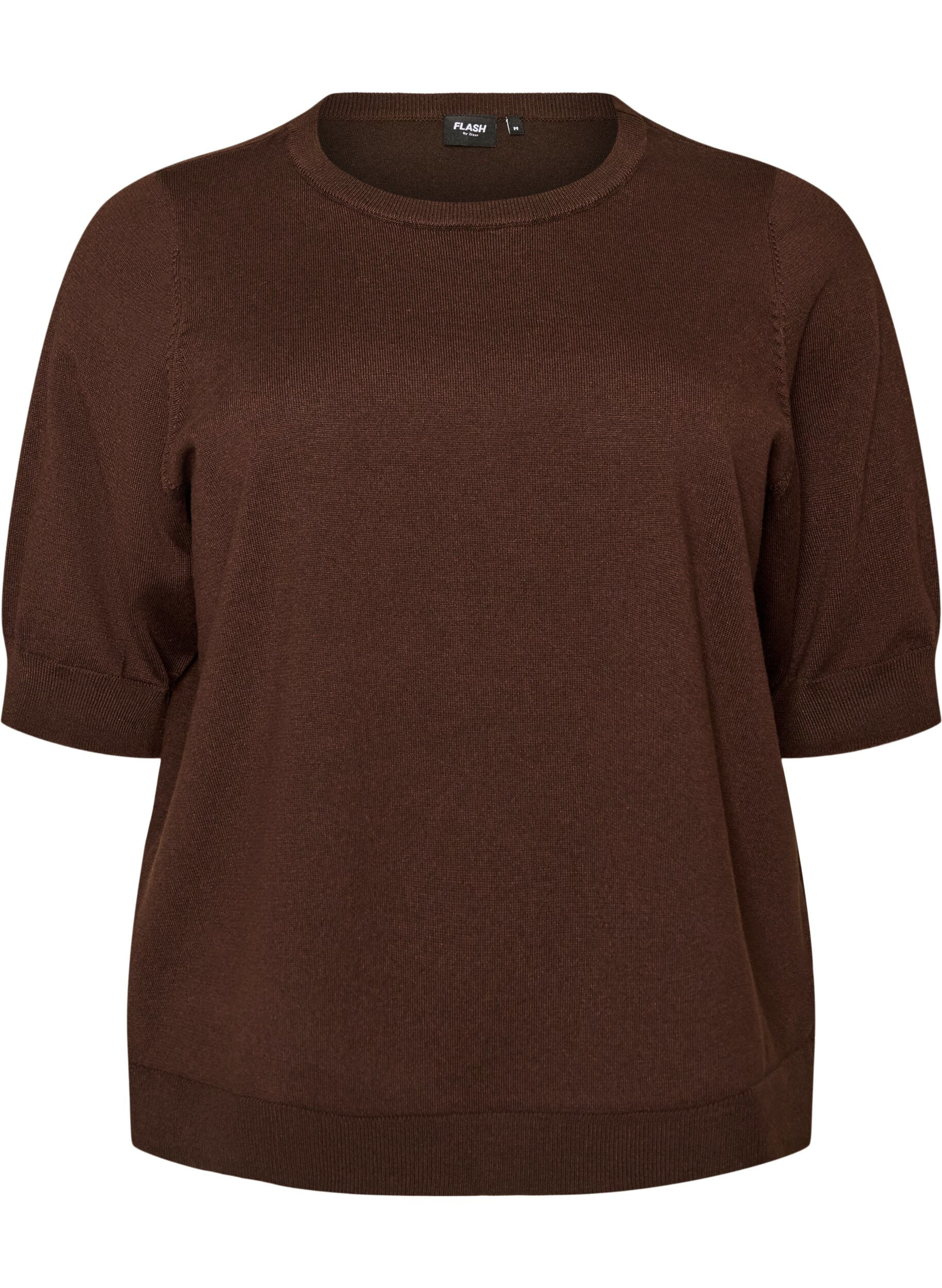 FLASH - Fine-knit blouse with short sleeves