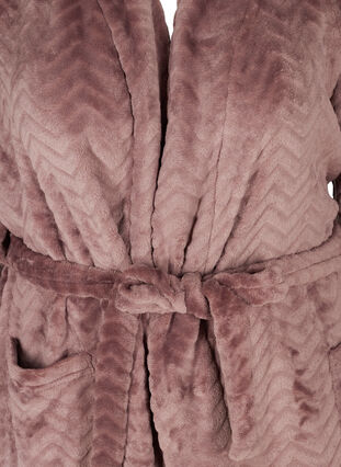 Long dressing gown with pockets, Rose Taupe, Packshot image number 2