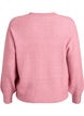 Ribbed cardigan with buttons, Rose, Packshot image number 1