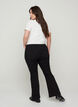 Ellen bootcut jeans with a high waist, Black, Model image number 1