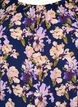 Floral viscose blouse with short sleeves, Small Flower AOP, Packshot image number 2