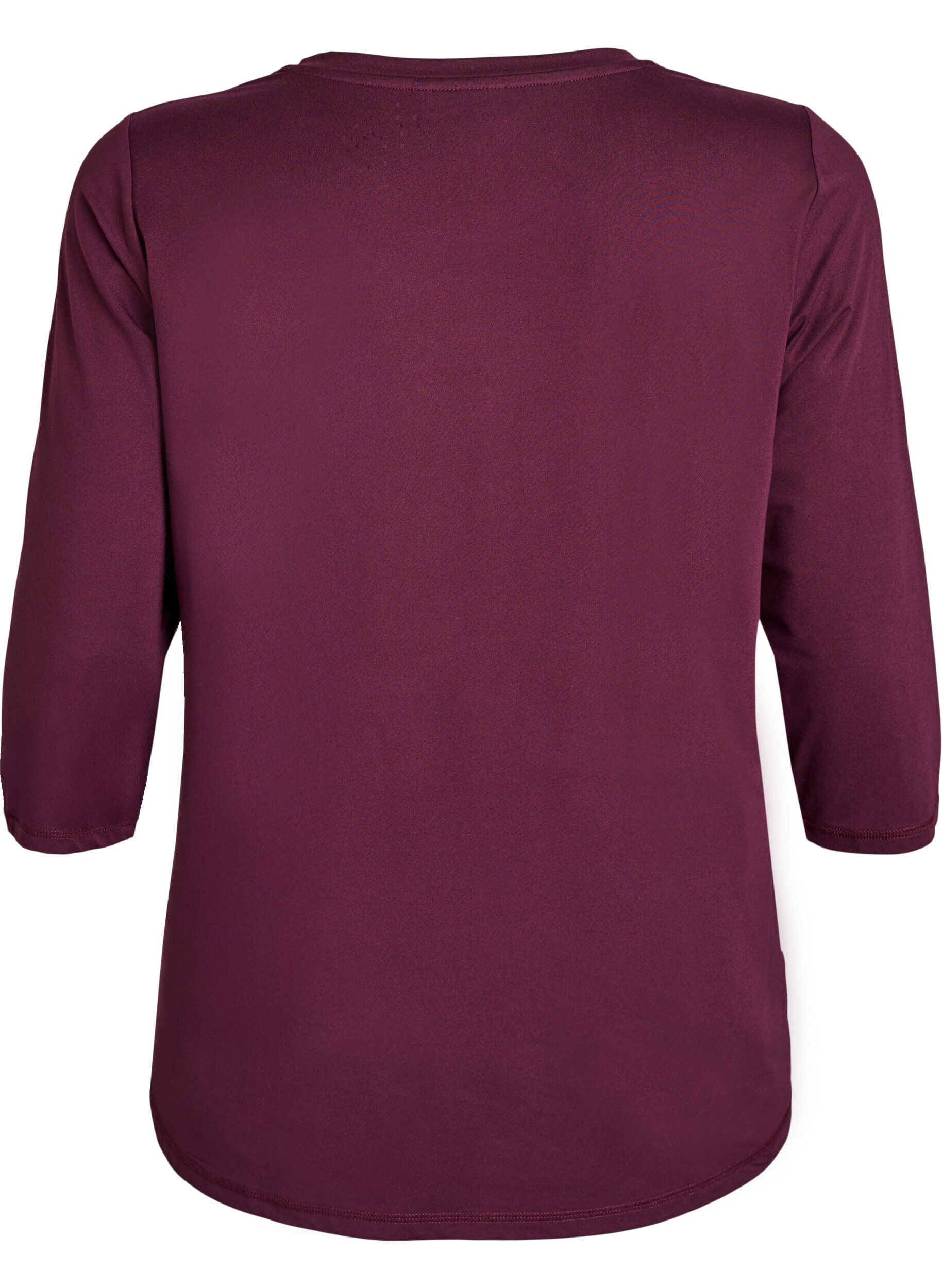 Zizzifashion Workout top with 3/4 sleeves, Red, Packshot image number 1