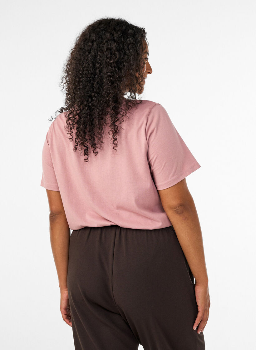 T-shirt with motif, Red, Model image number 2