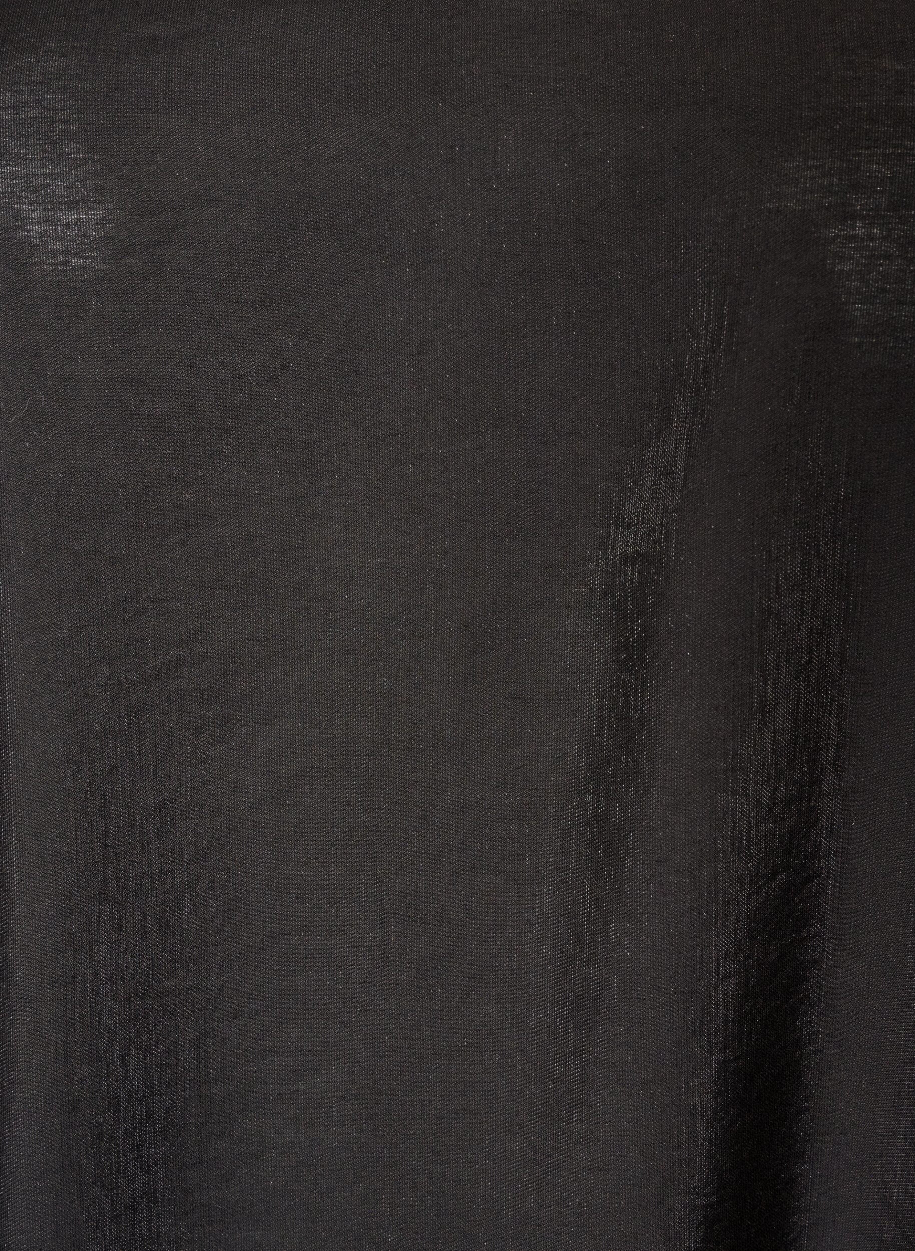 ZizzifashionShiny tunic with a V-neck and 3/4 sleeves, Black, Packshot image number 2