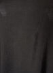 Shiny tunic with a V-neck and 3/4 sleeves, Black, Packshot image number 2