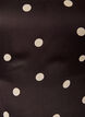 Polka dot viscose blouse with V-neck and tie-fastening, Brown, Packshot image number 2
