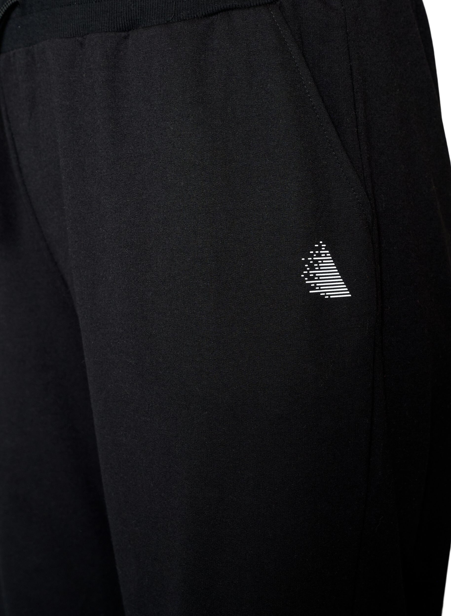 ZizzifashionWide-leg training trousers with a high waist, Black, Packshot image number 2