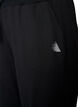 Wide-leg training trousers with a high waist, Black, Packshot image number 2