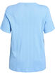 Cotton T-shirt with eyelet embroidery, Light Blue, Packshot image number 1
