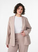 Classic blazer with single button closure and pockets, Beige, Model image number 0