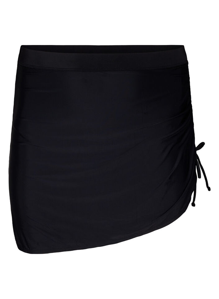 Bikini skirt with attached briefs, Black, Packshot image number 0