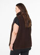 Teddy fleece gilet with zipper and pockets, Hot Fudge, Model image number 1