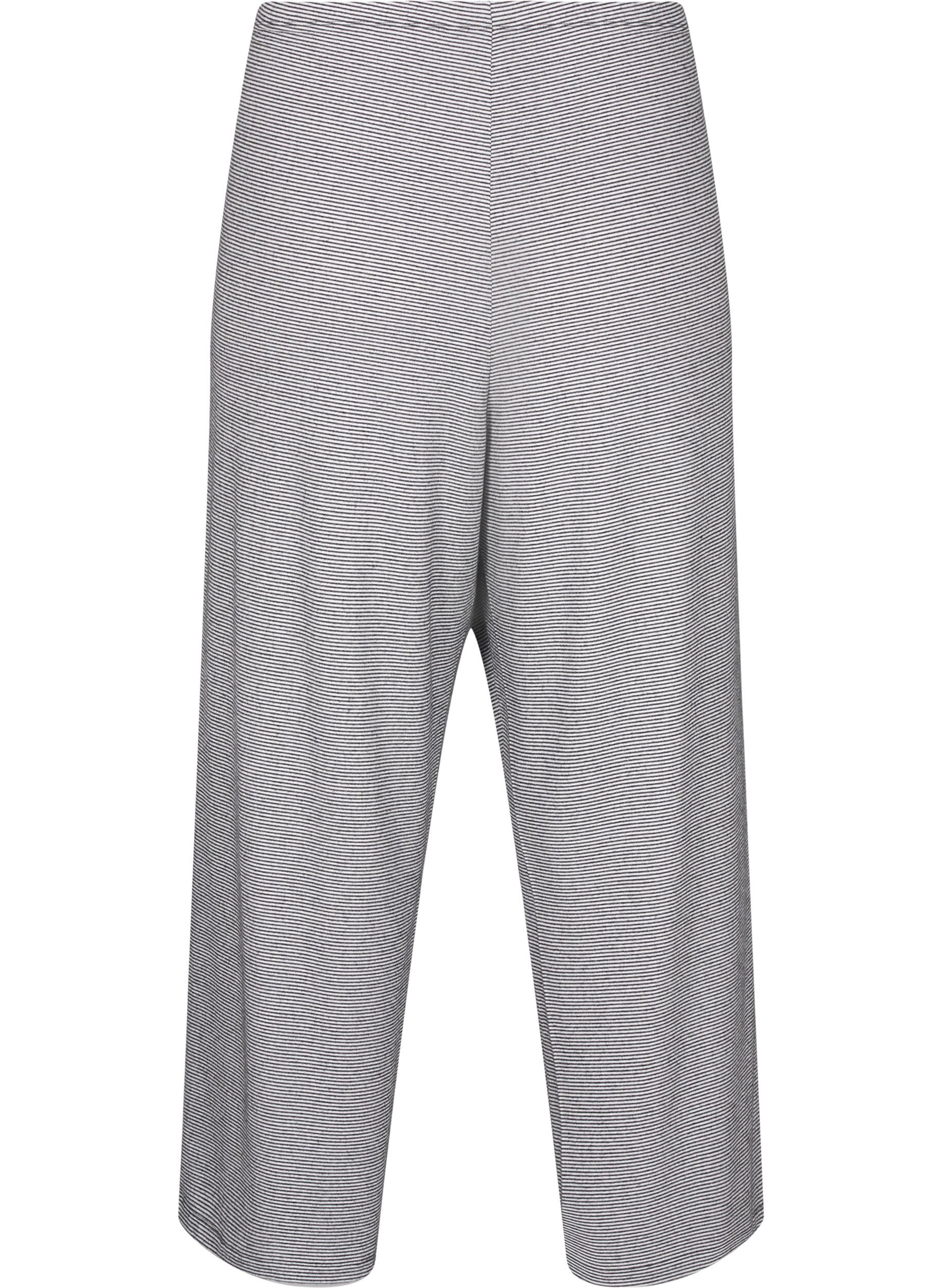 Zizzifashion Night trousers with pockets, Striped DGM , Packshot image number 1