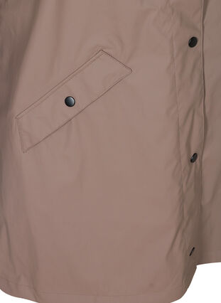 Hooded raincoat with taped seams, Iron, Packshot image number 3