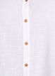 Cotton shirt blouse with V-neck, White, Packshot image number 2