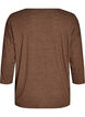 Jersey blouse with 3/4 sleeves, Brown, Packshot image number 1